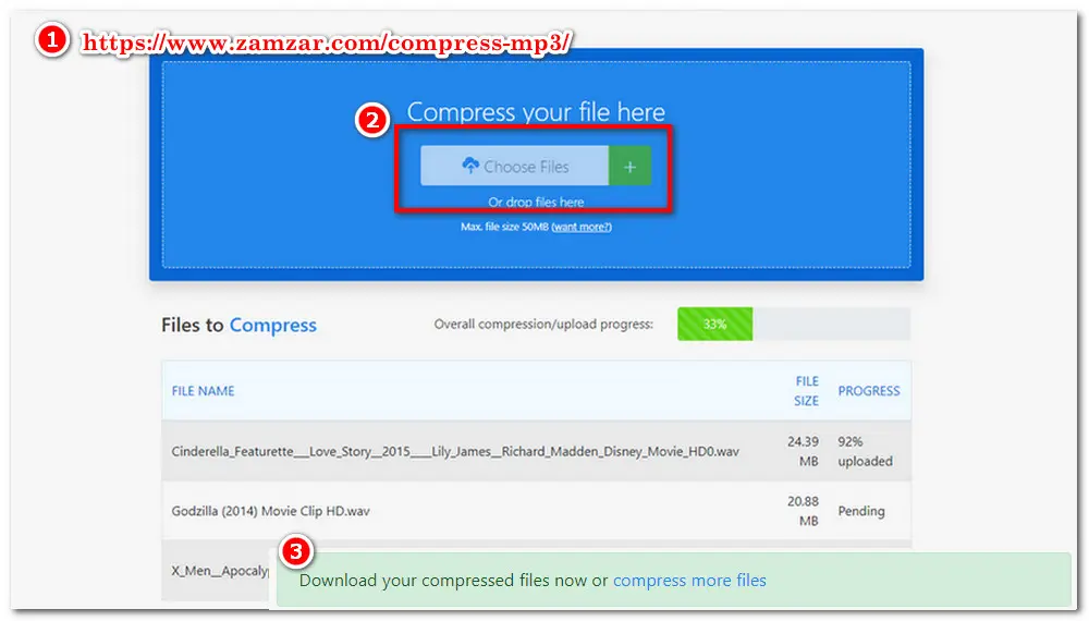 Compress Audio File for WhatsApp