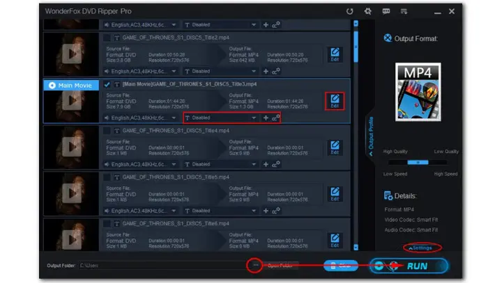 Remove Region Code and Start Conversion