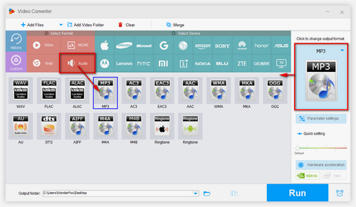 Choose an Output Format 