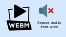 Remove Audio from WebM