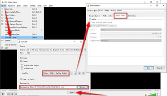 Remove audio in VLC