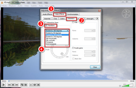 How to Rotate a Video on Facebook with VLC
