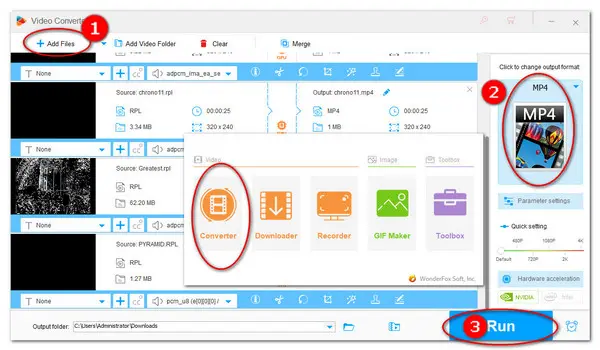 Change RPL format to MP4