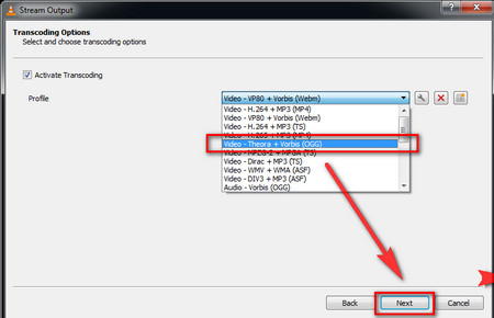 VLC transcoding RTSP streams