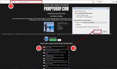 PUMPYOUUP - free running music download site