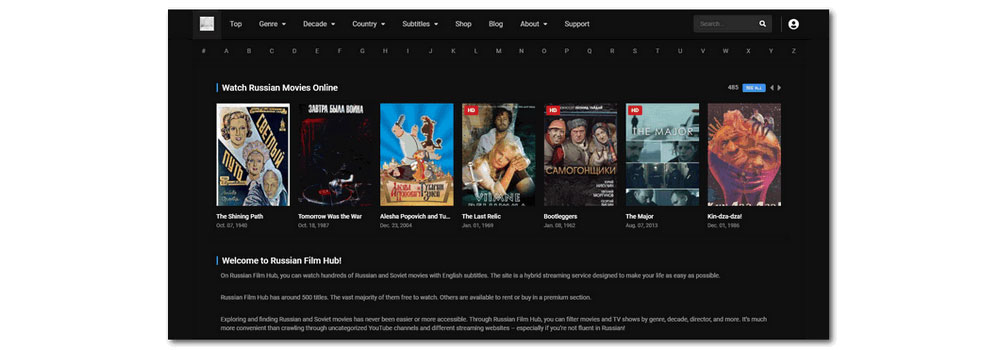 Russian Film Hub - Russian Movie Website