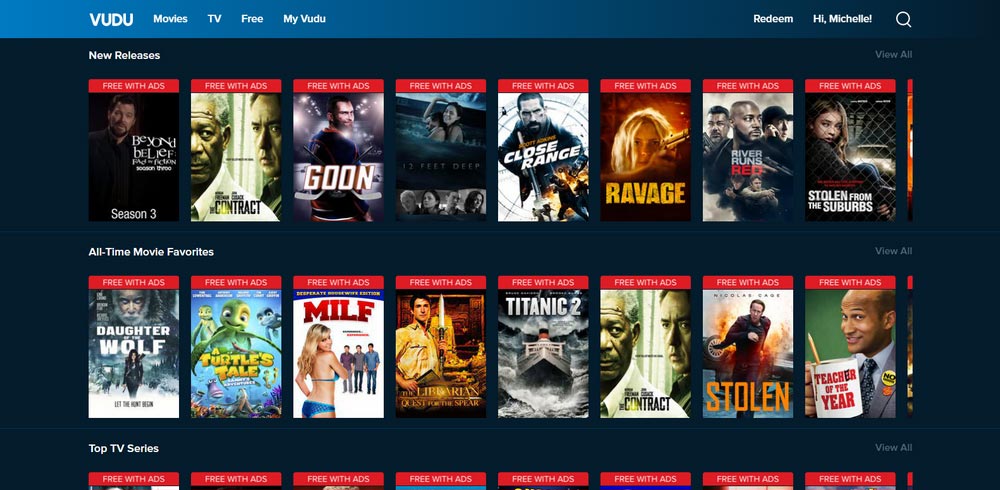 Vudu - Safe Free Movie Sites