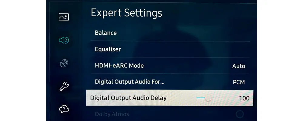 Digital Output Audio Delay Samsung