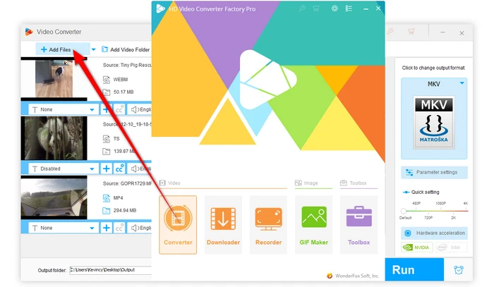 Add Video Files to Sansui TV Video Converter