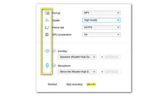 Modify Recording Settings