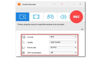 Adjust Recording Settings