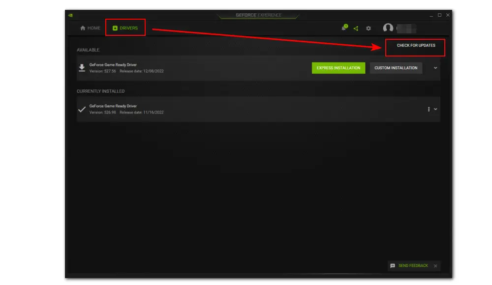 Update Nvidia GeForce Experience