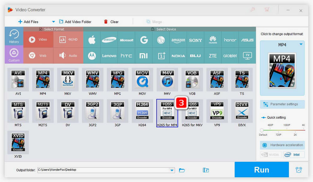 Smallest file size video format