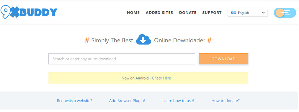 Online media downloader