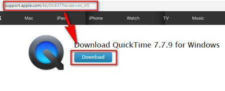 Download QuickTime for Windows