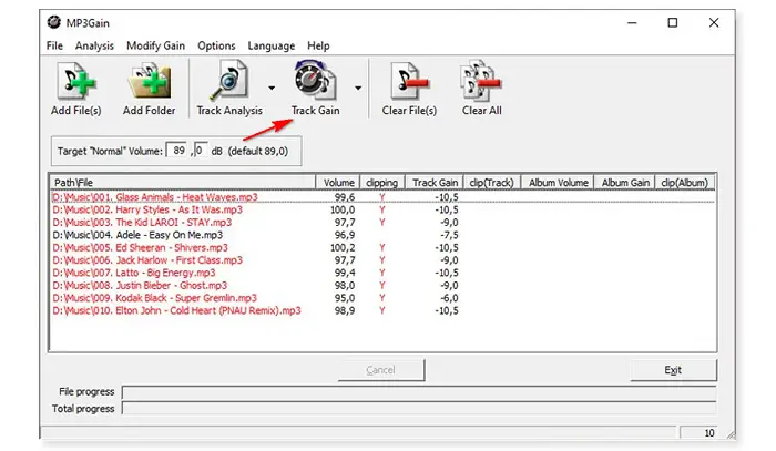 MP3Gain Volume Normalizer