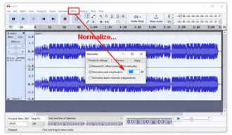 Normalize Sound in Audacity