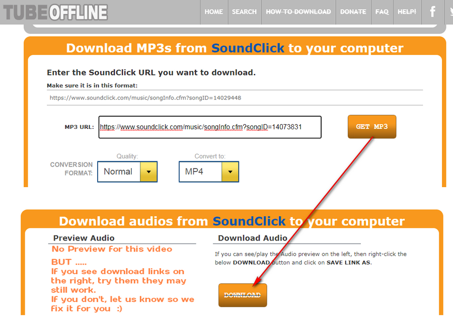 Online SoundClick Downloader - TubeOffline