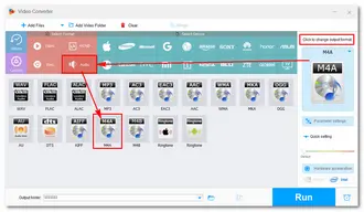 Modify Audio Output Settings