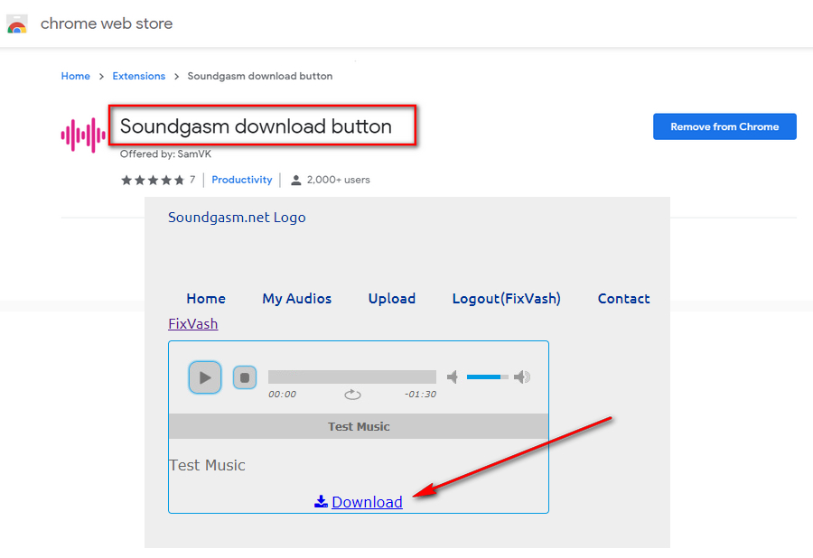Soundgasm Download Button
