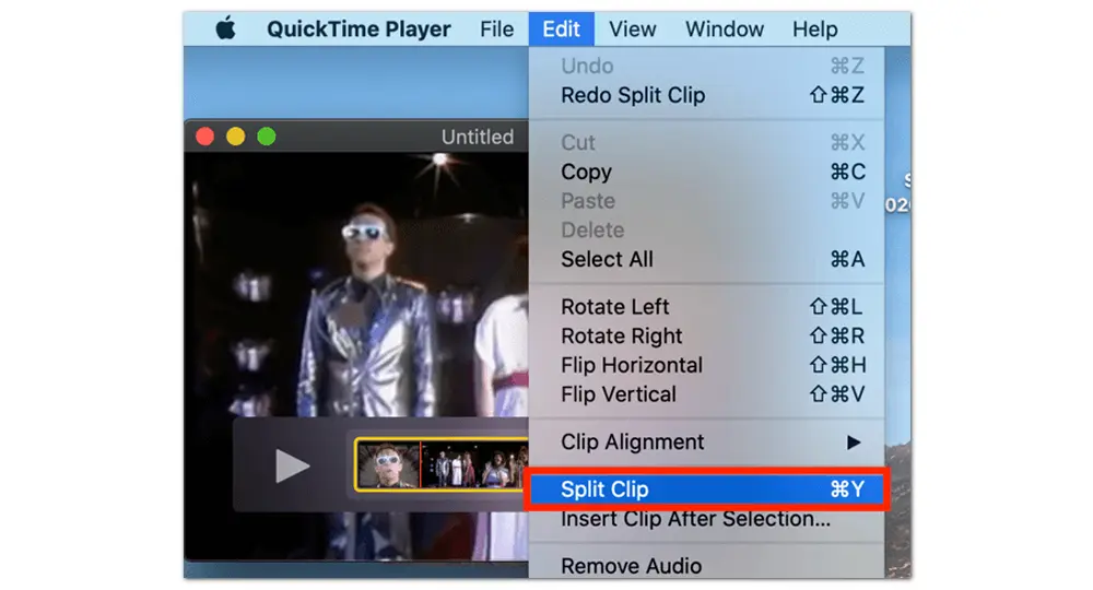 QuickTime Cut a Video in Half 