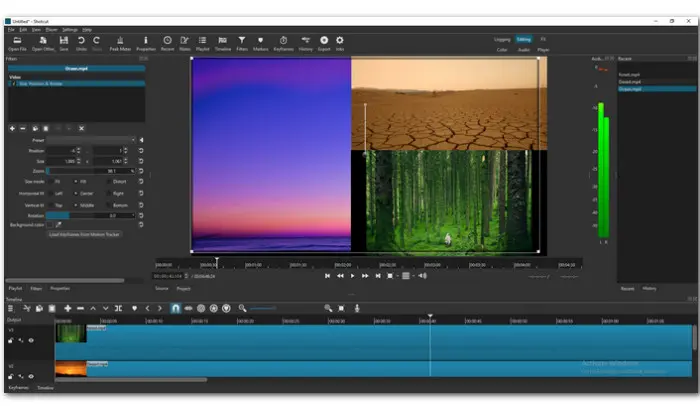 Shotcut Split Screen Video Editor