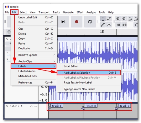 Split the Audio into Parts