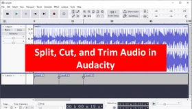 split tracks in Audacity
