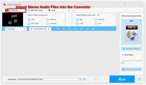 Add stereo files into the converter