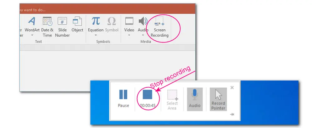 Stop Recording in PowerPoint