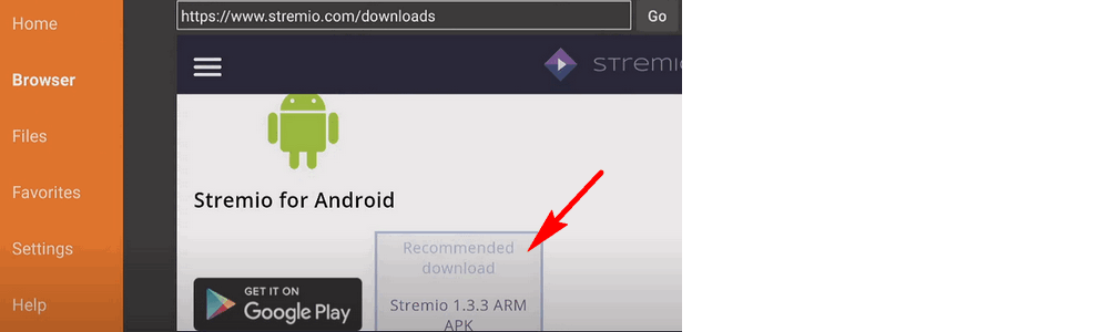 Stremio APK FireStick