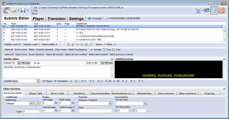 Subtitle Processor