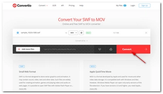 Choose MOV as Output Format