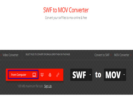 Online converter for SWF MOV conversion