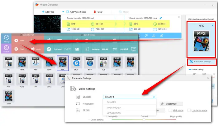 Select Output Profile 