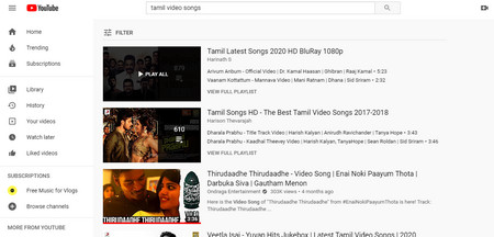 Latest Tamil video songs free download