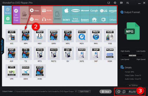 Set the DVD Output Format