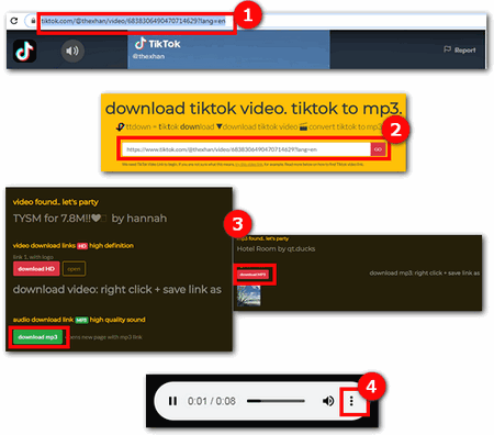 Video tiktok mp3 download Converter TikTok