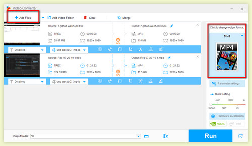 Convertir de tscproj a mp4 online