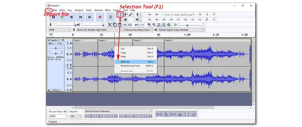 Split Audio