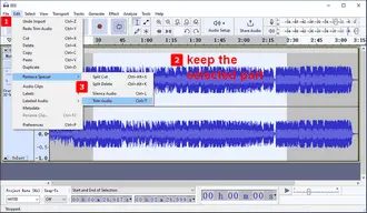 Trim Audio Windows 11 with Audacity