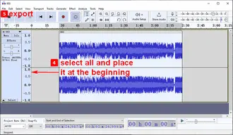 Export Audio from Audacity