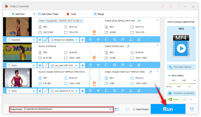 Start TRP Conversion