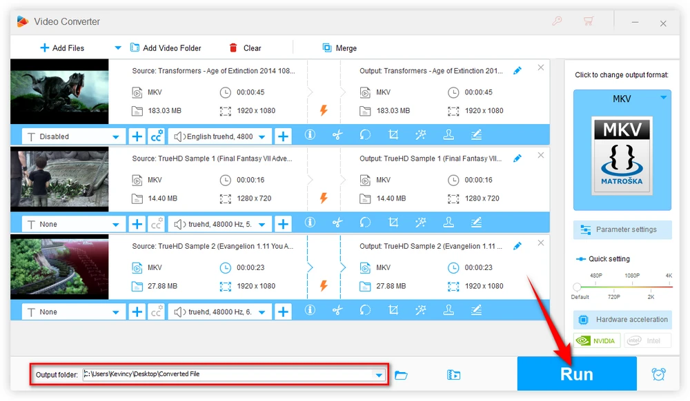 Batch Convert TrueHD to DTS in Video Files