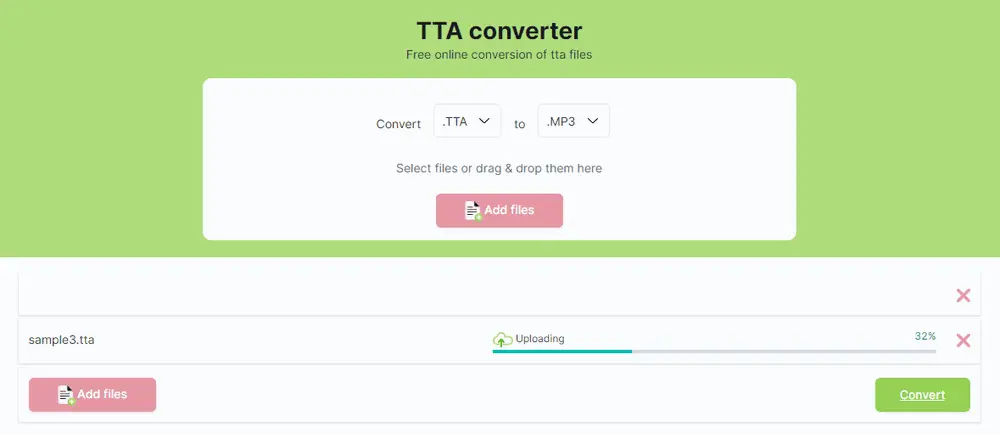Online TTA Converter