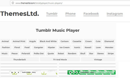ThemesLtd Music Player – Tumblr Audio Player