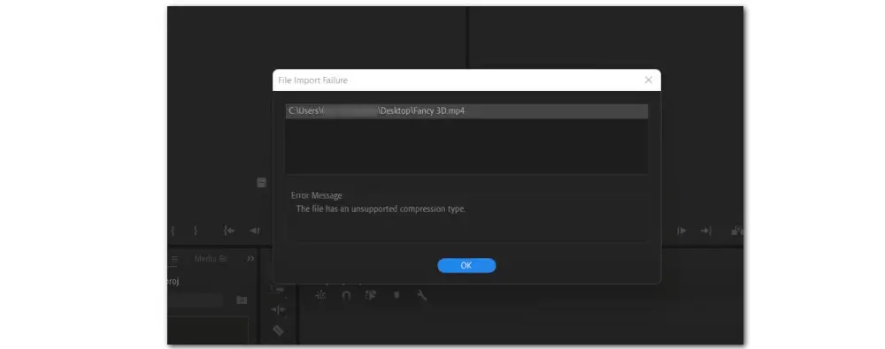 Unsupported Compression Type Premiere Pro