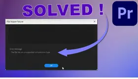 Unsupported Compression Type Premiere Pro