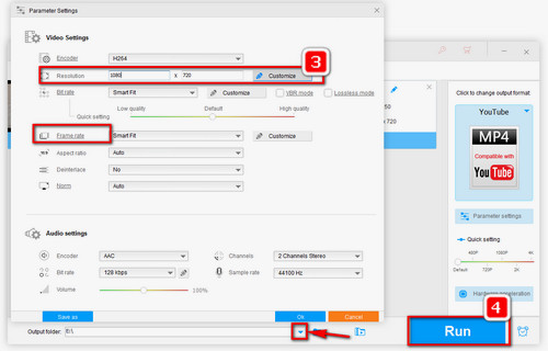 Modify More Settings and Start the Process