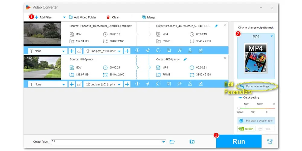 Convert MOV ProRes to YouTube